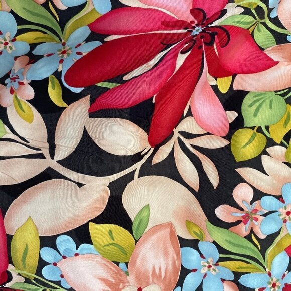 Talbots Multi Color Floral Stretch Pencil Skirt - Picture 5 of 12